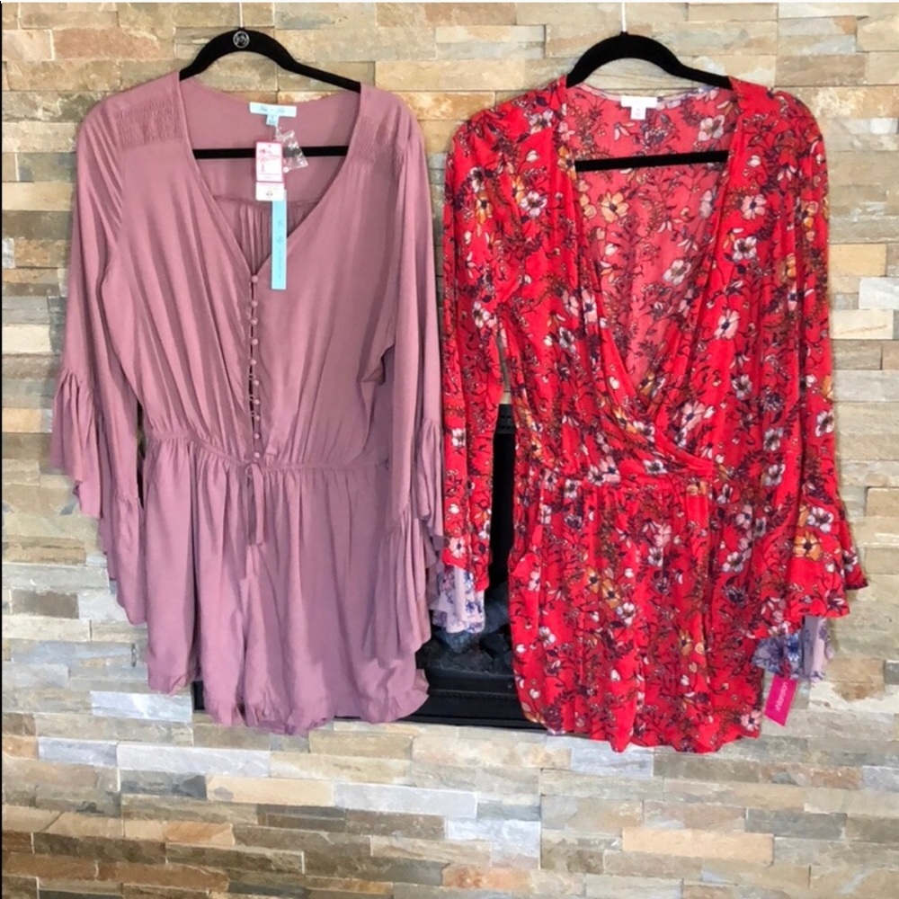 Bell Sleeve Rompers